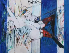 Constantine Andreou, Nu Allongé, Oil on canvas