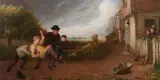 Thomas Webster, Boys Roughhousing, Oil on canvas