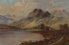 Donald Muir, Scottish Lake Landscape, Oil on canvas