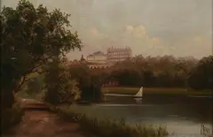 J. Lewis, View of Greenwich, Oil on canvas