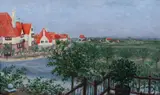 Marguerite Mommen Ithier, Vue de L'Avenue Foch, Oil on canvas