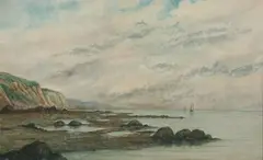 Frank Irving Wetherbee, Along the Coast, Watercolor on paper