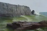 Eva Ellsworth Dungan, Bald Head Cliff, Oil on canvas