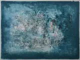 Zhao Wou-Ki, UNTITLED, color lithograph, There is a 2001 number on the bottom left, but is doesn't seem to be a number fr the lithograph
