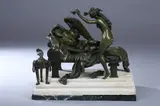 Amor Et Psyche by Albert-Ernest Carrier-Belleuse, On a white marble base, sold Sep 2011