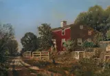 Henry Pember Smith, Barn, Oil on canvas