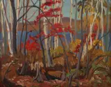 Maurice Hall Haycock, View of Paugh Lake, Oil on panel