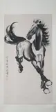 Xu Beihong, Untitled, HORSE, ink and color on paper scroll, signed and sealed