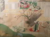 Tosa Mitsunari, SCENE FROM THE "GENJI MONOGATARI", section from emakimono in ink, color and gold on paper, SCENE FROM THE "GENJI MONOGATARI", section from emakimono in ink, color and gold on paper