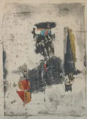 Untitled by Johnny Friedlaender, Color etching, offered Nov 2011