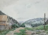 Carl Weller, Harper'S Ferry, Watercolor