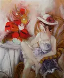 Franck L, L'Êtude, Oil on canvas