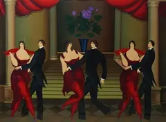 Igor Galanin, Tango Dancers, Serigraph