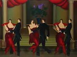 Igor Galanin, Tango Dancers, Serigraph