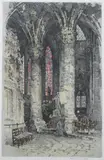 Franz Xaver Wolf, Cathedral Interior, Color etching