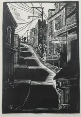Isabella Walker, Old Harper'S Ferry, Woodblock