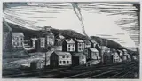 Isabella Walker, Whistle Stop, Color woodblock