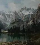 Ingfried Paul Henze-Morro, Summer in the Alps, Oil on canvas