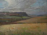 Albert Dakin Gihon, Les Ramparts de Montreuil Sur Mer, Oil on panel