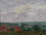 L. Mean, Matin Brúmeux, Oil on canvas