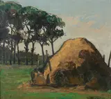G. Rombaut, The Haystack, Oil on canvas