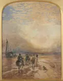 English School, Coastal View at Dusk