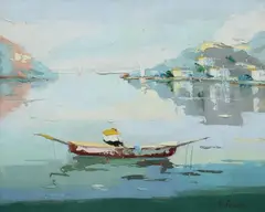 M. Romadin, On the Water, Oil on canvas