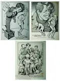 Hugh Haynie, Three signed original political cartoons relating to Senator Robert F, Pen and ink with white highlights
