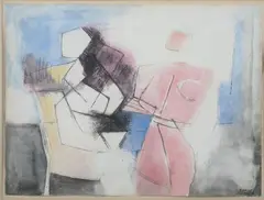 Jean Xceron, Studio, Watercolor