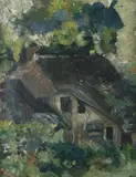 Richard Heintz, Farmhouse, Oil on canvas