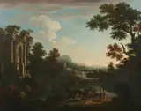 Continental School, Ruins in the Roman Campagna, RUINS IN THE ROMAN CAMPAGNA, oil on canvas