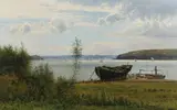 A. Thorenfeld, From Svendborg Sound, Oil on canvas