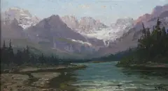 John Ferry, Glacier National Park, Oil on board