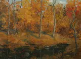 Autumn Landscape by Continental School, Oil on canvas, offered Dec 2011