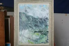 Patti Atkins, Abstract Landscape, Oil on canvas