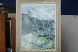 Patti Atkins, Abstract Landscape, Oil on canvas
