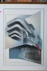 Richard Raines, Untitled, ARCHITECTURAL ELEMENTS: TWO WORKS, signed, numberd, and dated in pencil lower margin