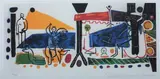GROUP OF THREE WORKS, each noted edition of 500 and Collection Domaine Picasso in pencil lower margin by Pablo Picasso, Giclee prints, sold Jan 2012