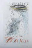 King Solomon (From Song of Songs of Solomon) by Salvador Dalí, Hand-colored and embellished with gold etching, sold Jan 2012