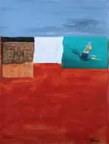 Patsy Fleming, Swimming, Mixed media