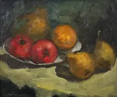 Chung Kuo, Still Life with Fruit, Oil on canvas