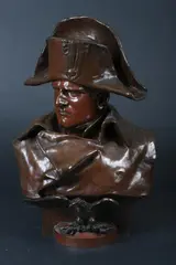 Renzo Colombo, Bust of Napoleon, Bronze - Height: 22 in