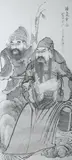 Anonymous, Two Gods, TWO GODS, ink on paper, signed and sealed