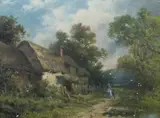 James Northcote, An English Lane, Oil on canvas