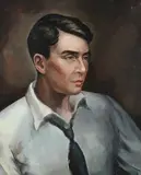 E.H. Menser, Portrait of Young Man, Oil on canvas