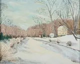 Max, C & O Canal, Oil on canvas