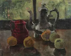 Charles Bousard, Window Still Life, Oil on canvas