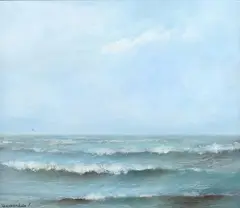 Freddy Vansteenkiste, Seascape, Oil on canvas
