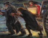 A Son Comes Home by Continental School, Oil on canvas, sold Feb 2012