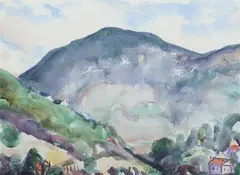 Louis Kronberg, Mt, Watercolor